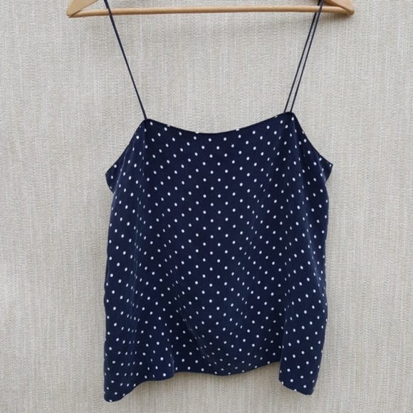 white polka dot cami